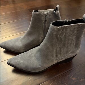 Marc Fisher Gray Suede Ankle Boots size 11